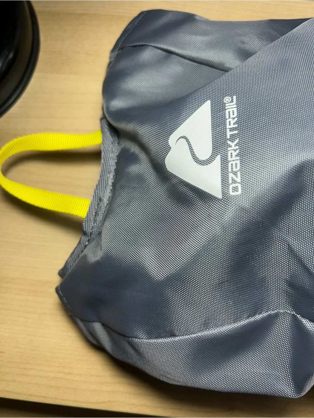 Ozark Trail Gray Backpack with Yellow Accents